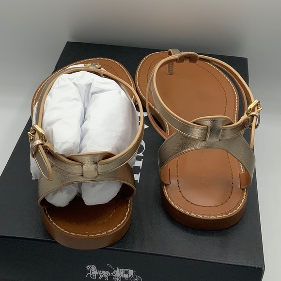 Coach Metallic Sandals - Picture 8 of 11